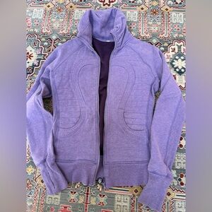 lululemon rare Calm & Cozy full zip Purple Jacket size women’s 6